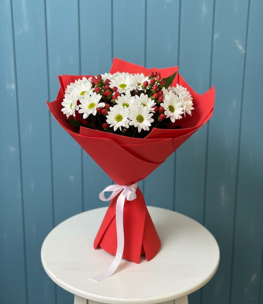 Букет цветов из: Хризантемы в Родино