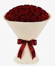 Букет 101 Бордовая роза Блэк Бакарра в Родино