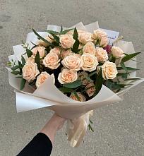 Букет Кремовые розы Латте #REPLACE_PRED# Родино