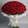 Букет 101 Красная роза Блэк Мэджик в Родино