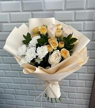 Букет цветов из:  Розы и Хризантемы в Родино