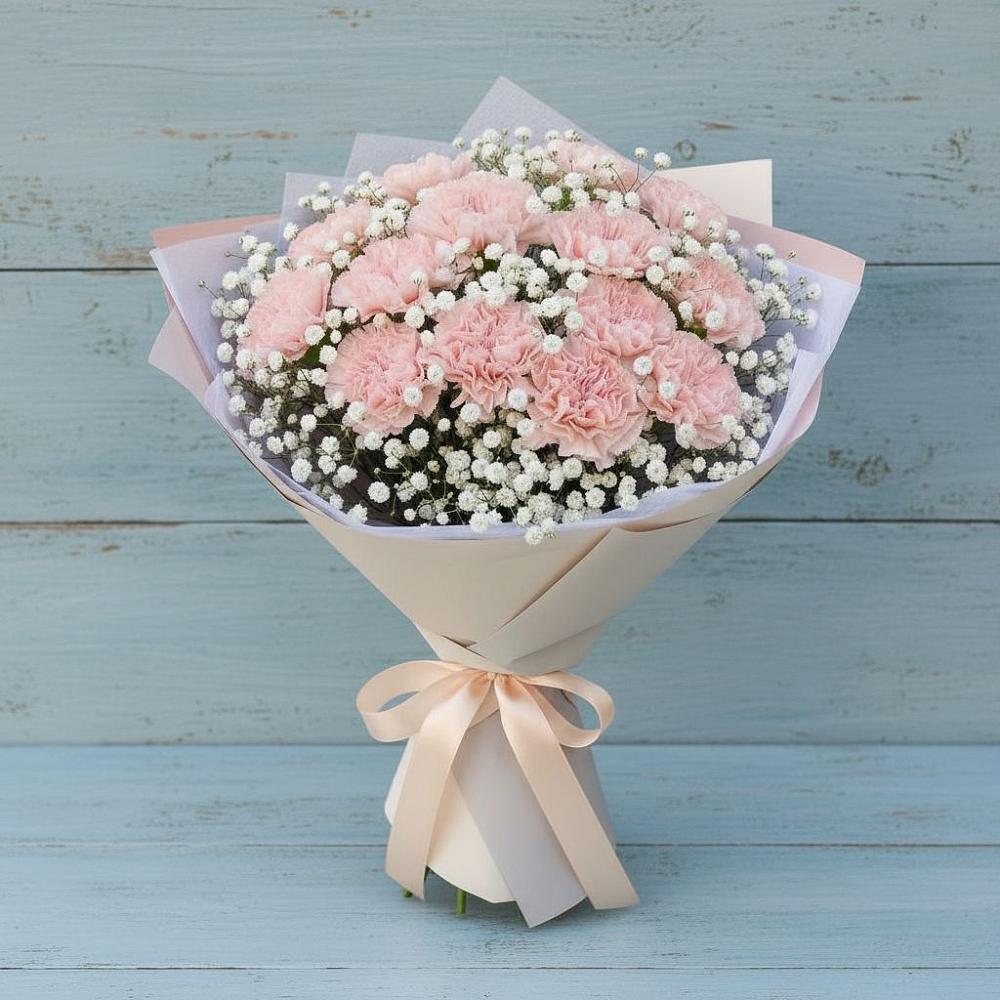 Букет цветов из: Гвоздики в Родино