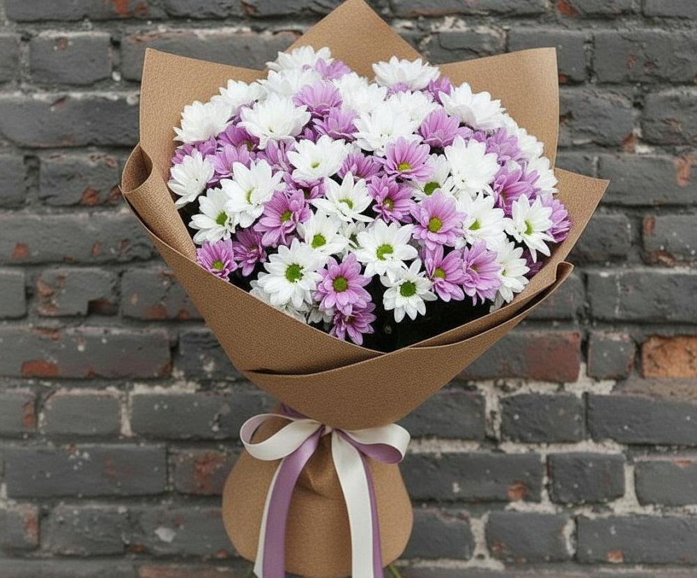 Букет цветов из: Хризантемы в Родино