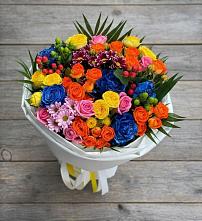 Букет цветов из:  Розы и Хризантемы в Родино