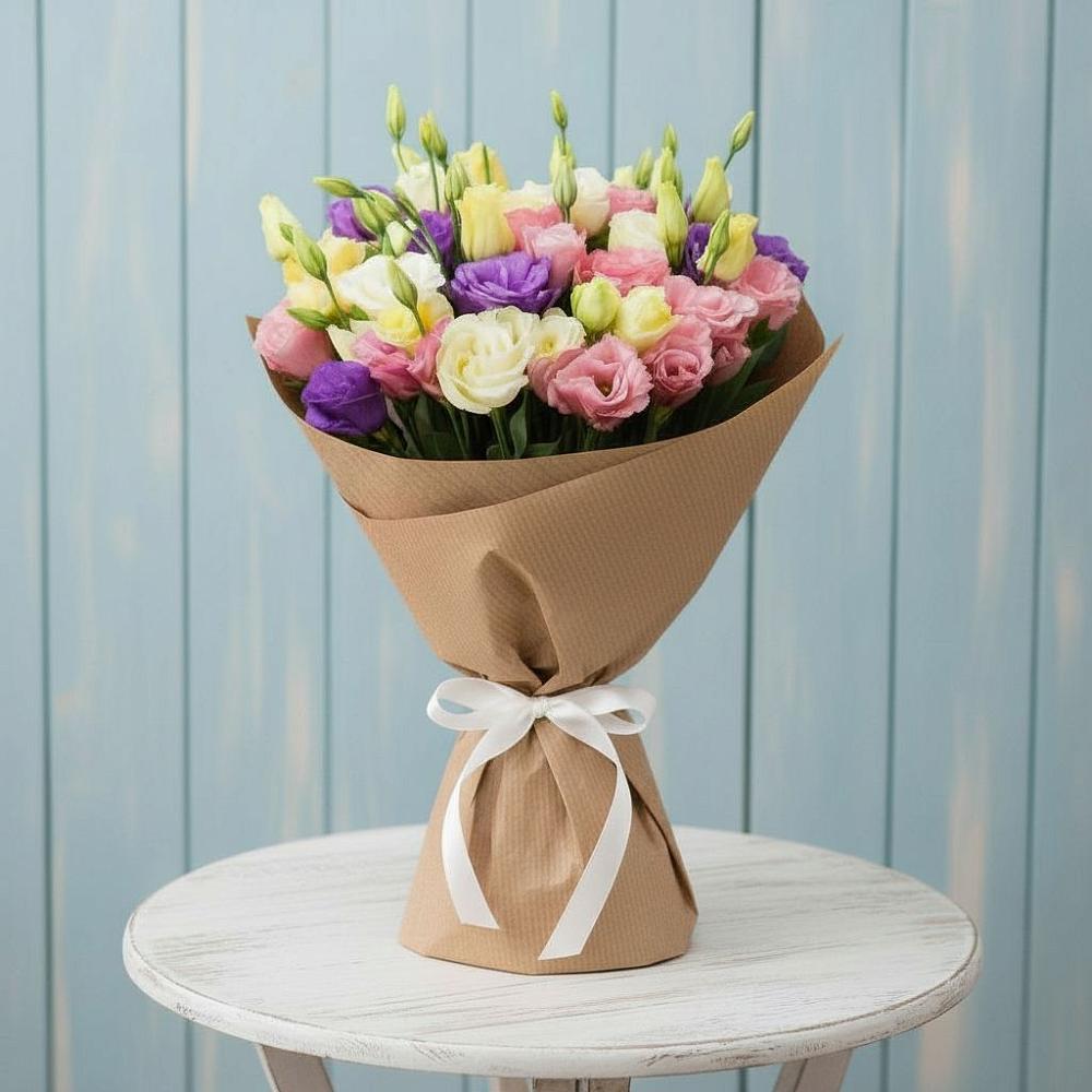 Букет цветов из: Лизиантусы в Родино