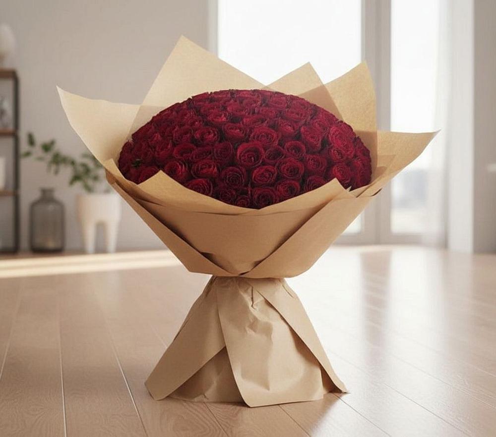 Букет 101 Красная роза в Родино