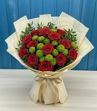 Букет цветов из:  Розы и Хризантемы в Родино