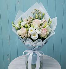Букет цветов из:  Розы и Лизиантусы #REPLACE_PRED# Родино