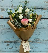Букет цветов из:  Розы и Лизиантусы #REPLACE_PRED# Родино