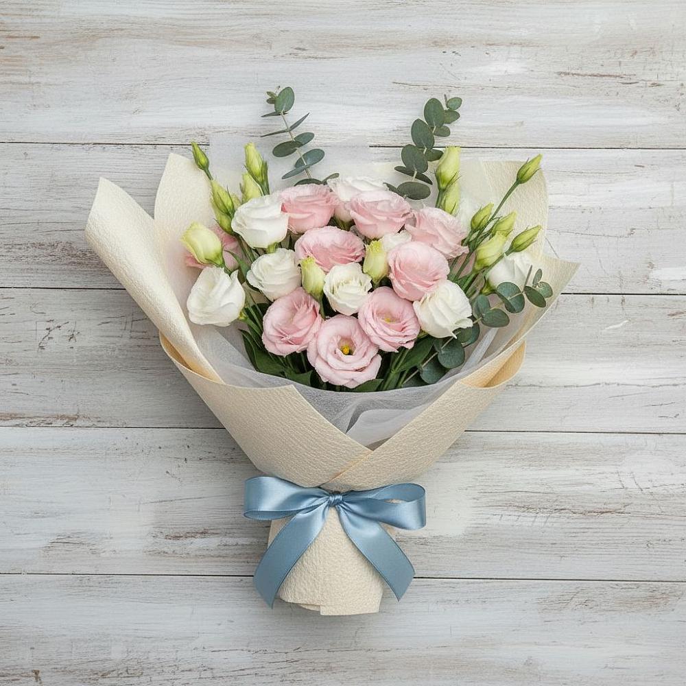 Букет цветов из: Лизиантусы в Родино